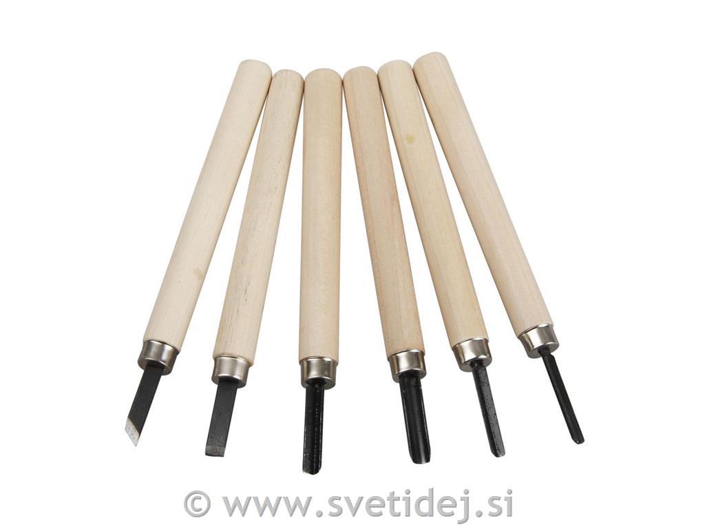Set nožkov za les, set 6