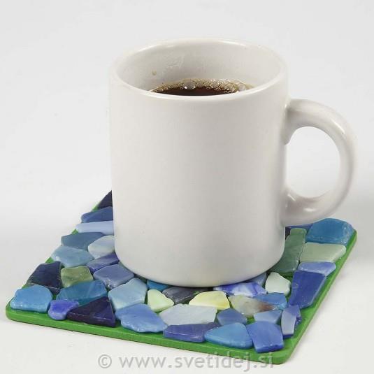 Lesene ploščice 10x10 cm, set 6