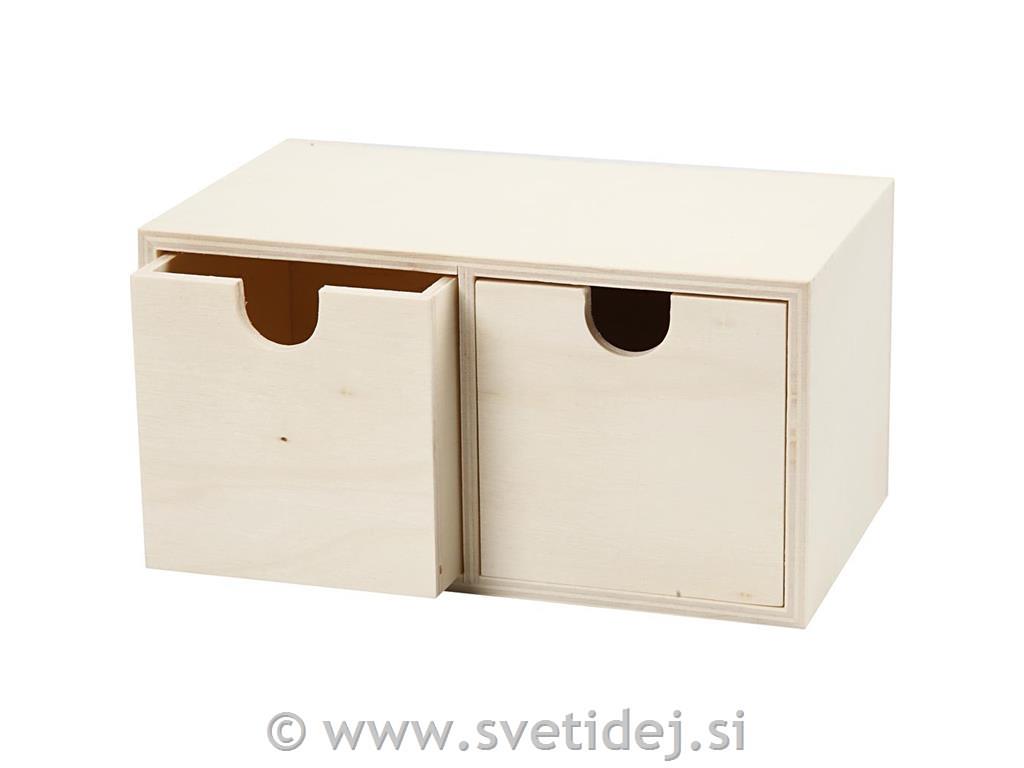 Škatla z 2 predaloma 9,2x17,7 cm