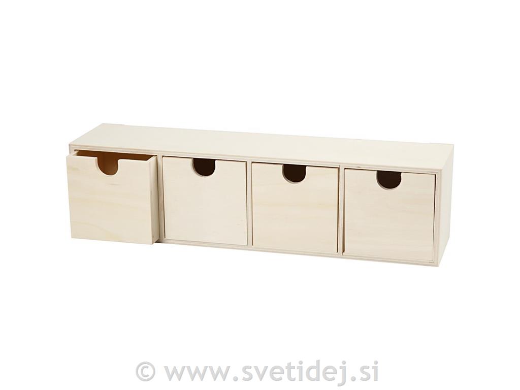 Lesen predalnik 9,2x34,7 cm, 4 predali