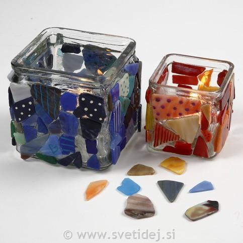 Svečnik 10x10 cm, set 12
