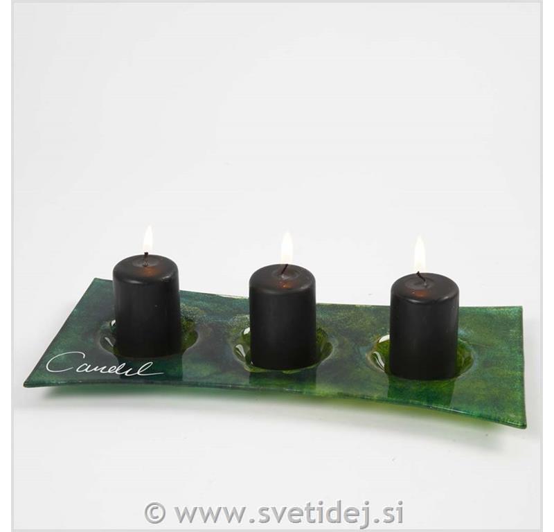 Stojalo za svečke 28x13,5 cm, set 6