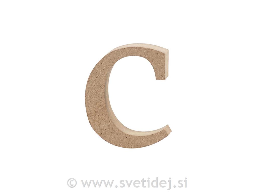 Lesena črka C, 8,4 cm