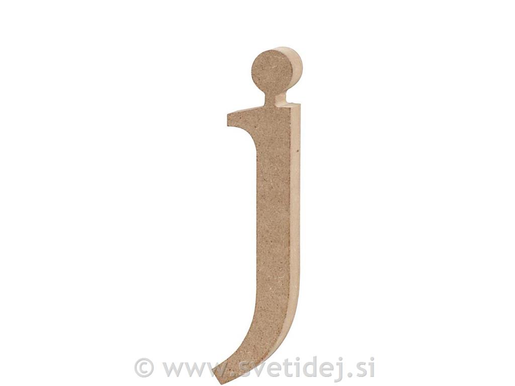 Lesena črka J, 15,5 cm