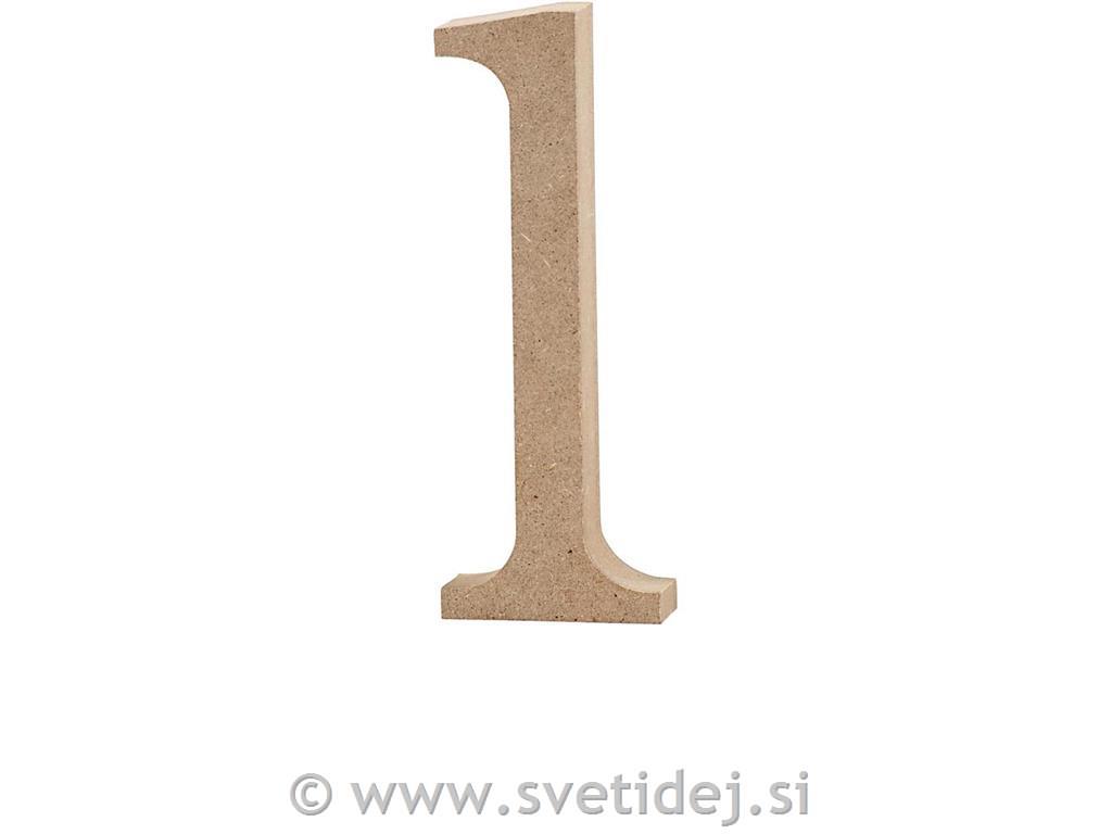 Lesena številka 1, 12,7 cm