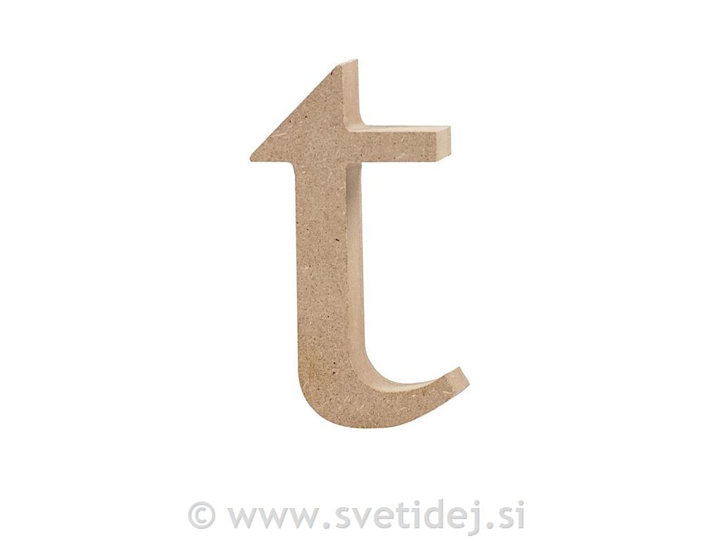 Lesena črka t, 10 cm