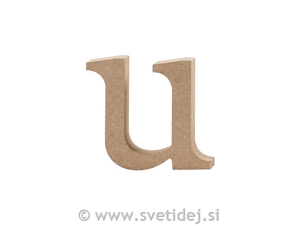 Lesena črka U, 8,5 cm