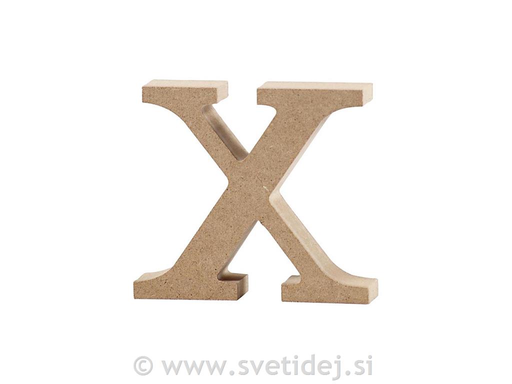 Lesena črka x, 8 cm