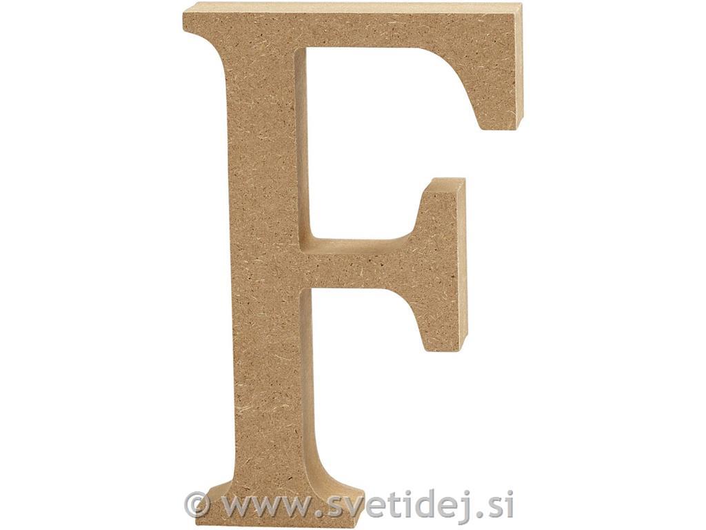 Lesena črka F, 13 cm