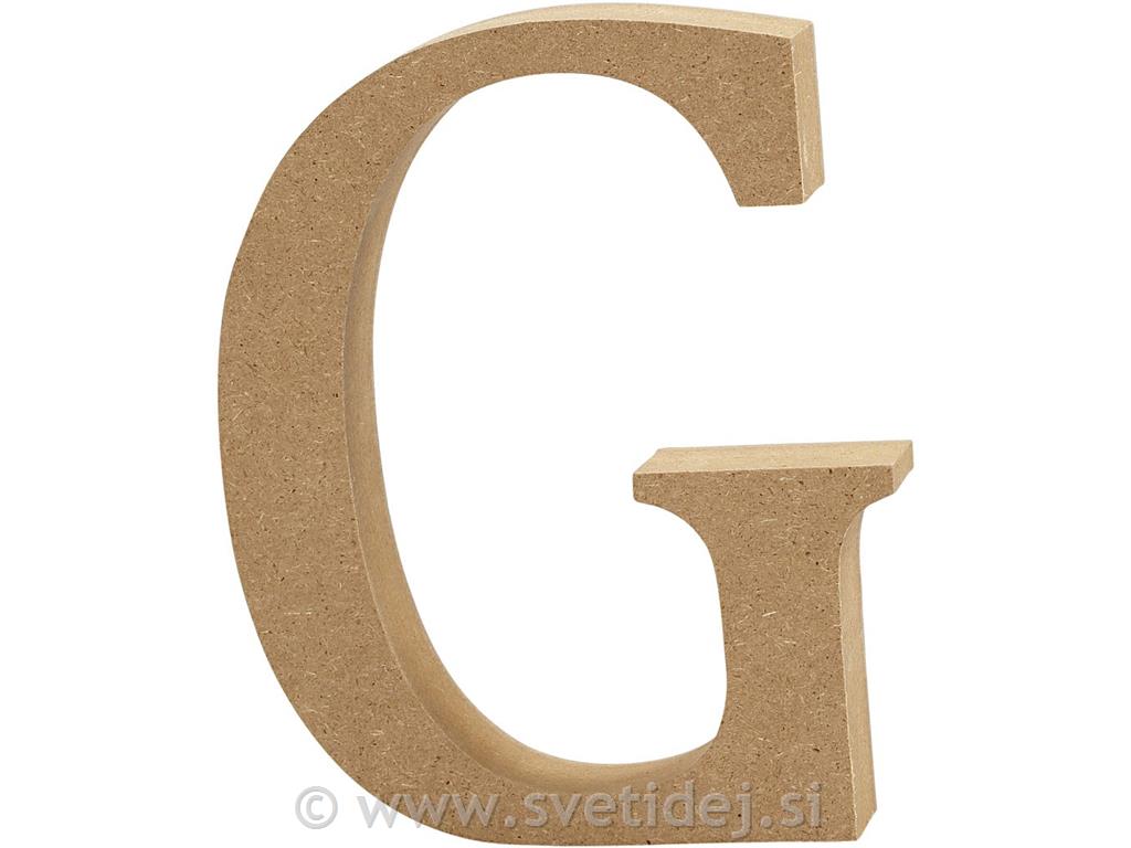 Lesena črka G, 13 cm