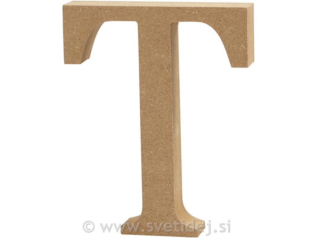 Lesena črka T, 13 cm