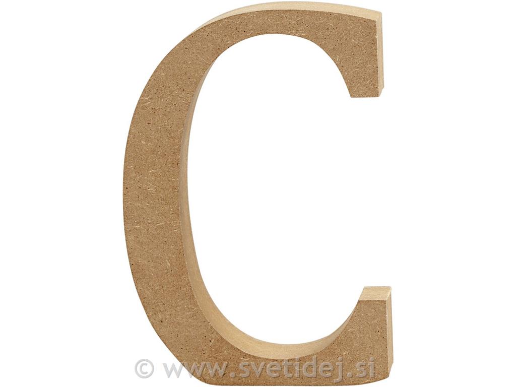 Lesena črka C, 8 cm