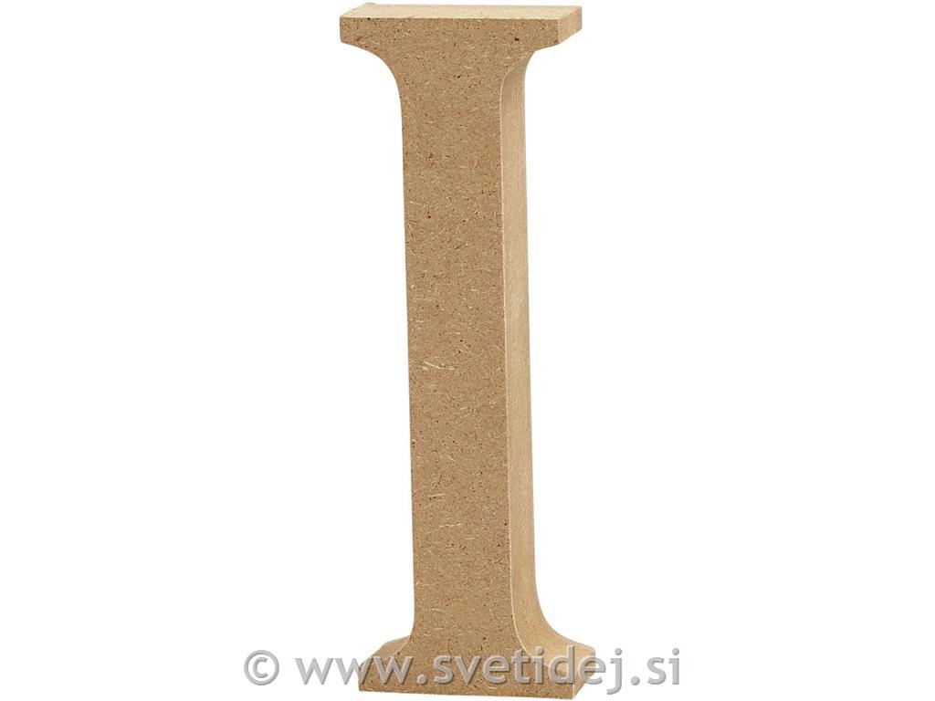 Lesena črka I, 8 cm