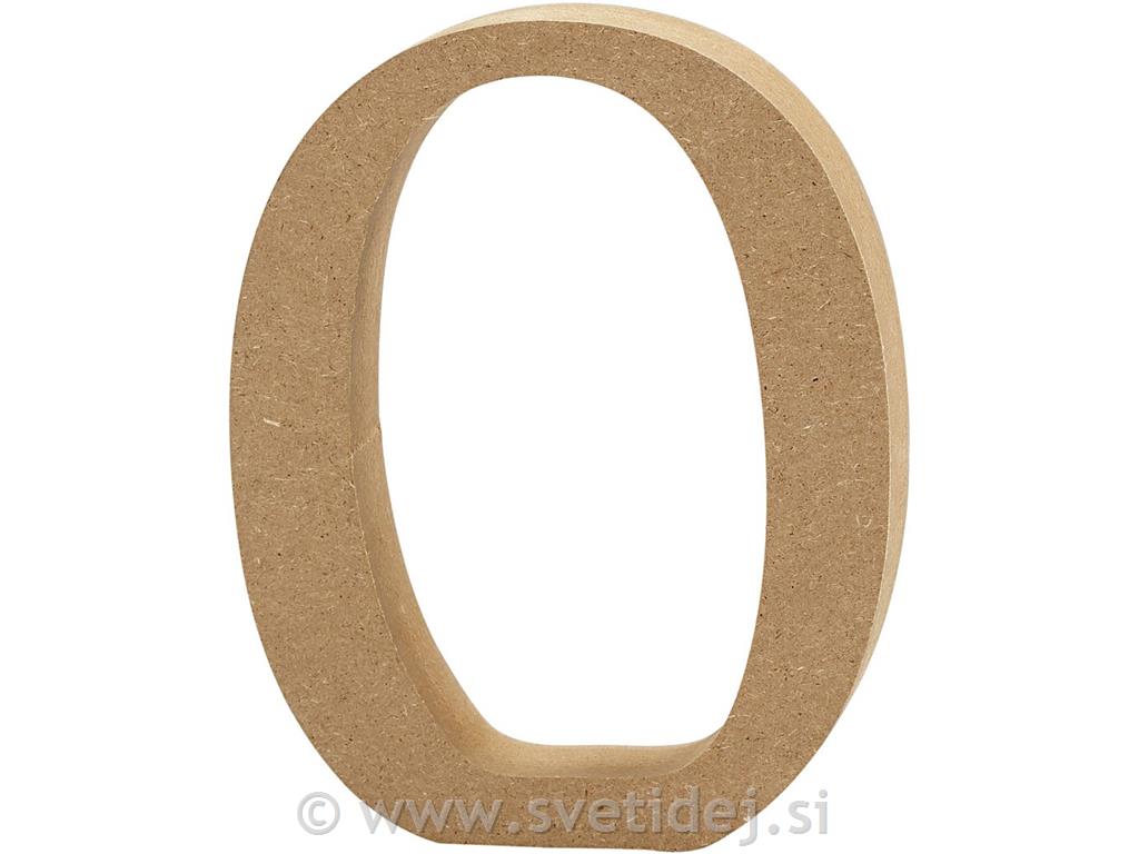 Lesena črka O, 8 cm