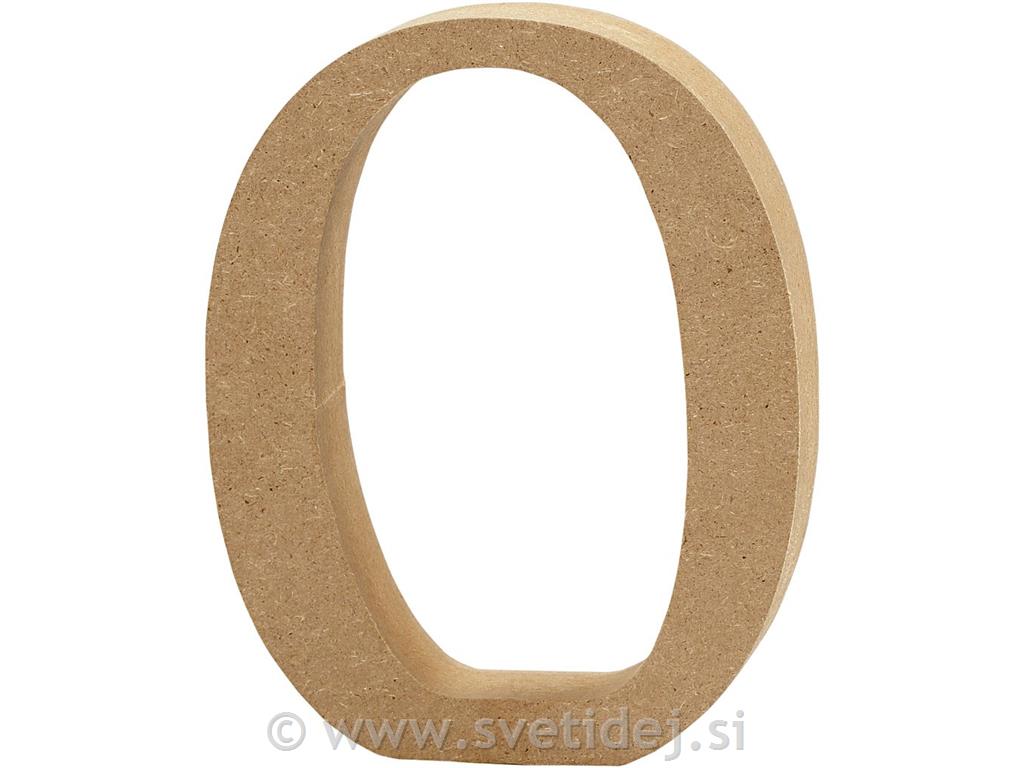 Lesena številka 0, 8 cm