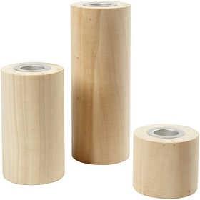 Cvečniki leseni 14,5+10,5+6,5 cm