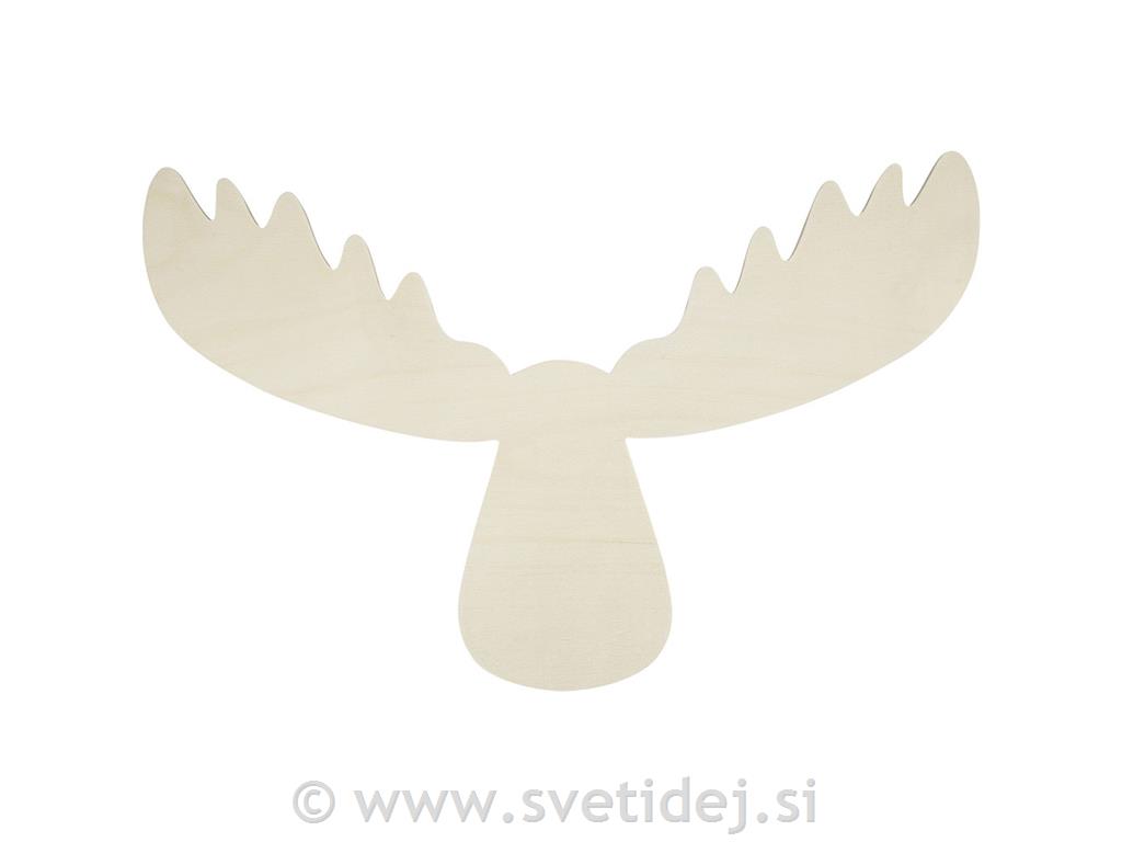 Lesena trofeja 34,5x54,5 cm
