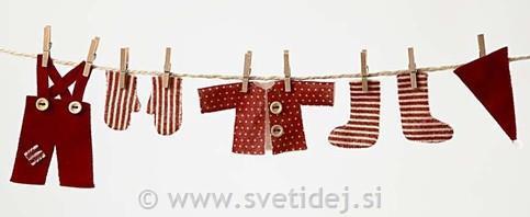 Lesene ščipalke 25x3 mm, barvne, set 100