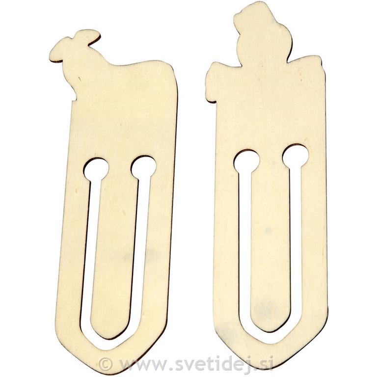 Lesena sponka 8 cm, set 10