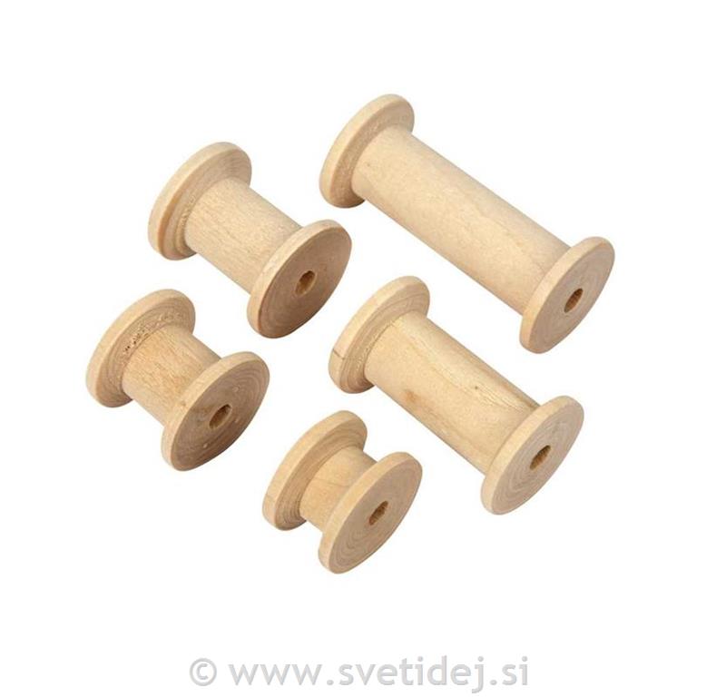 Lesene tuljave 2,5 cm, set 10