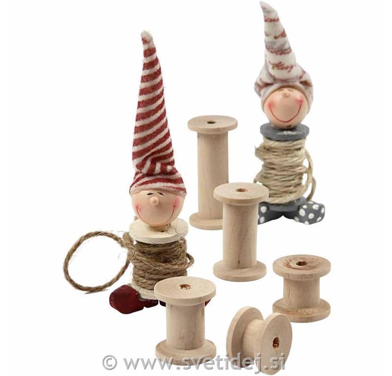 Lesene tuljave 2,5 cm, set 10