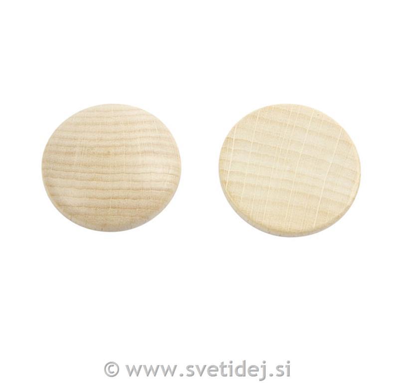 Leseni gumbi 30 mm, set 150