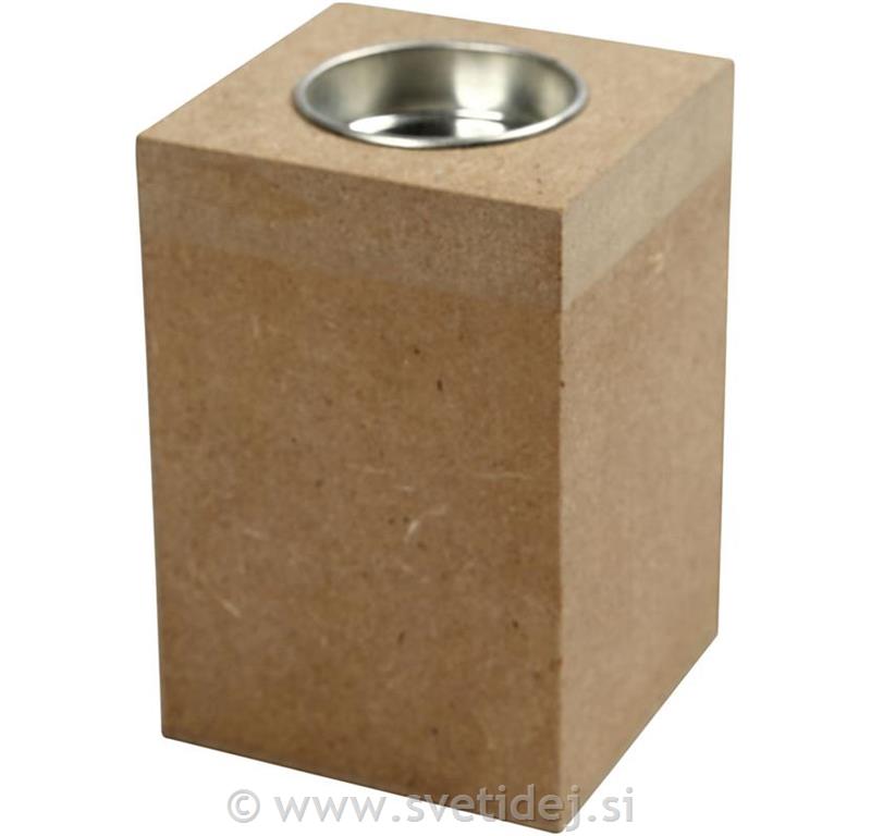 Svečnik MDF 7x7x10 cm