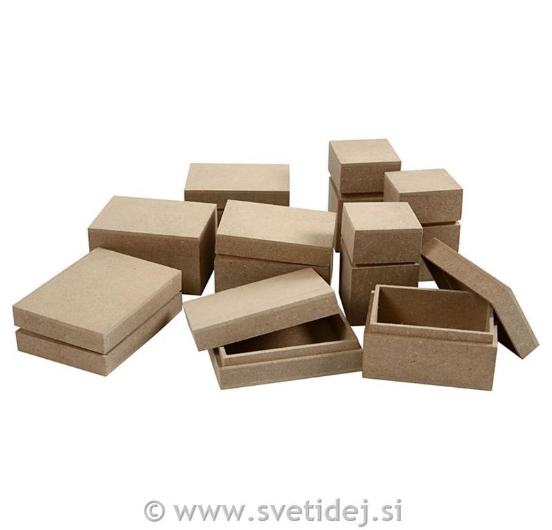 Male lesene škatlice 2,5-5 cm, MDF, 60