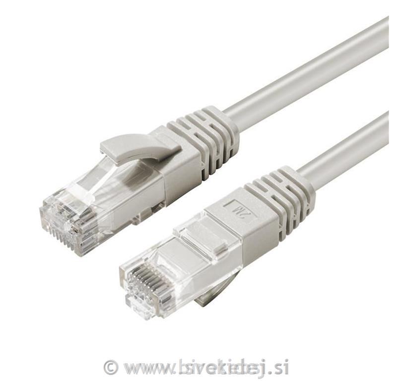 Omrežni kabel CAT6A U/UTP, 1m, siv
