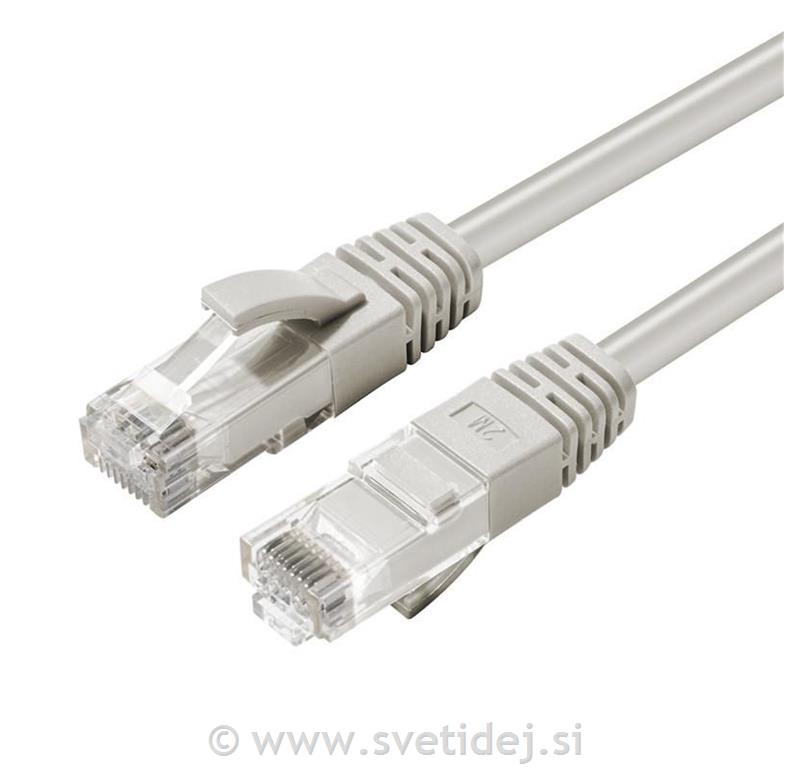 Omrežni kabel CAT6A U/UTP, 15m, siv