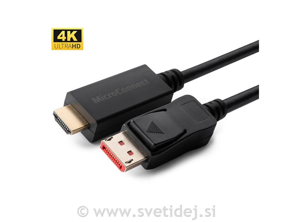 Kabel 4K Display Port 1.4 - HDMI 2.0, 2m