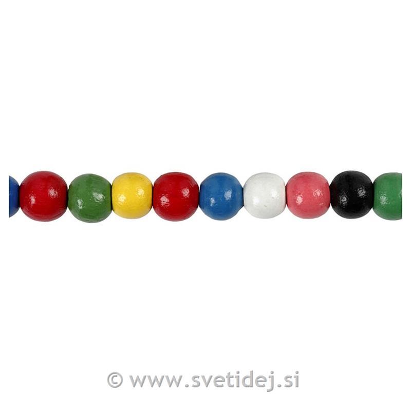 Lesene perle mix, 8 mm, 200g-1200 kosov