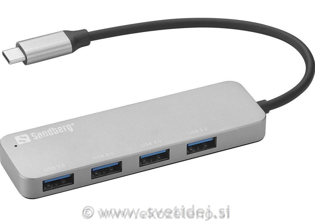 USB HUB SANDBERG USB-C DO 4X
