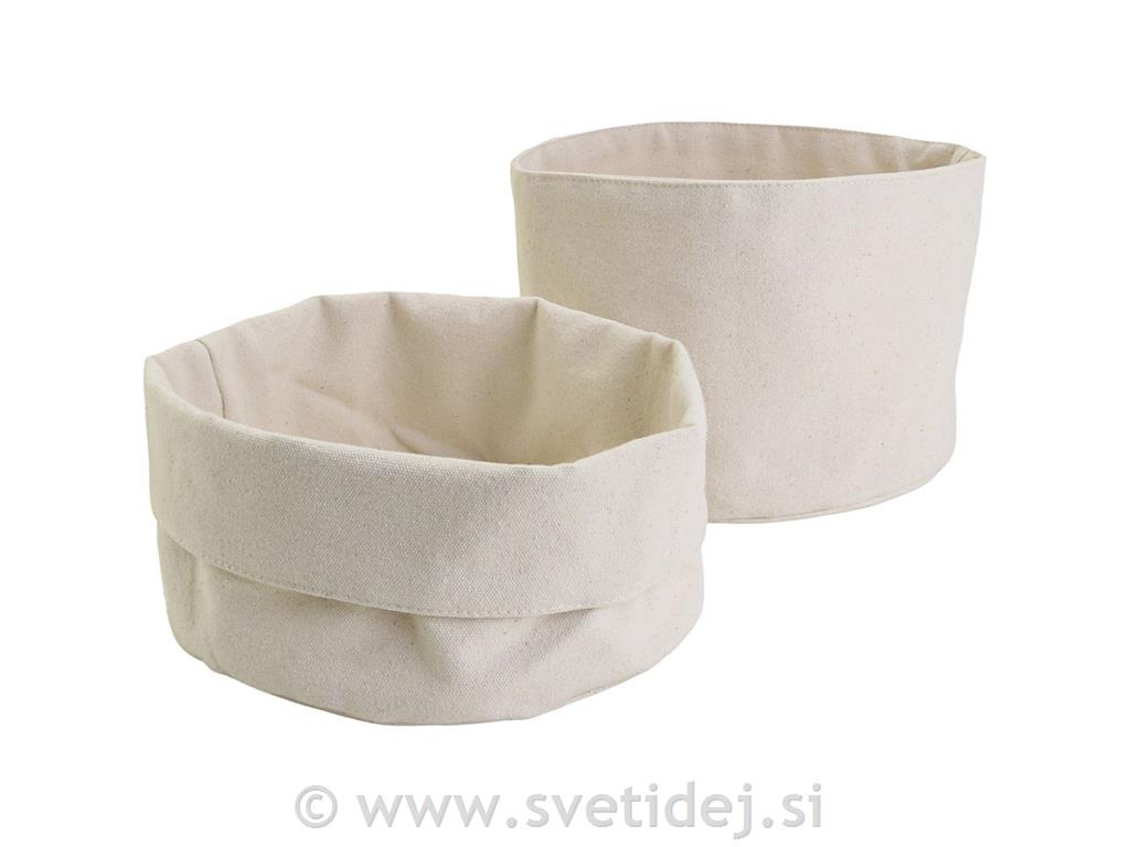 Košare iz blaga, 10 kosov, beige