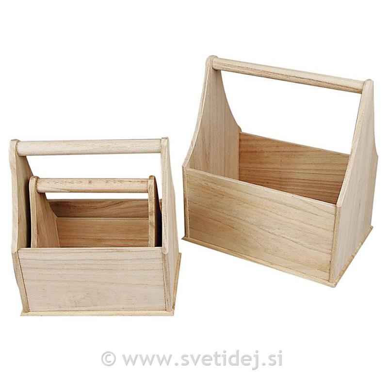 Leseni zabojčki, set 3