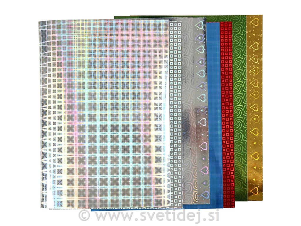 Hologramski papir A4,120 g, 80 pol