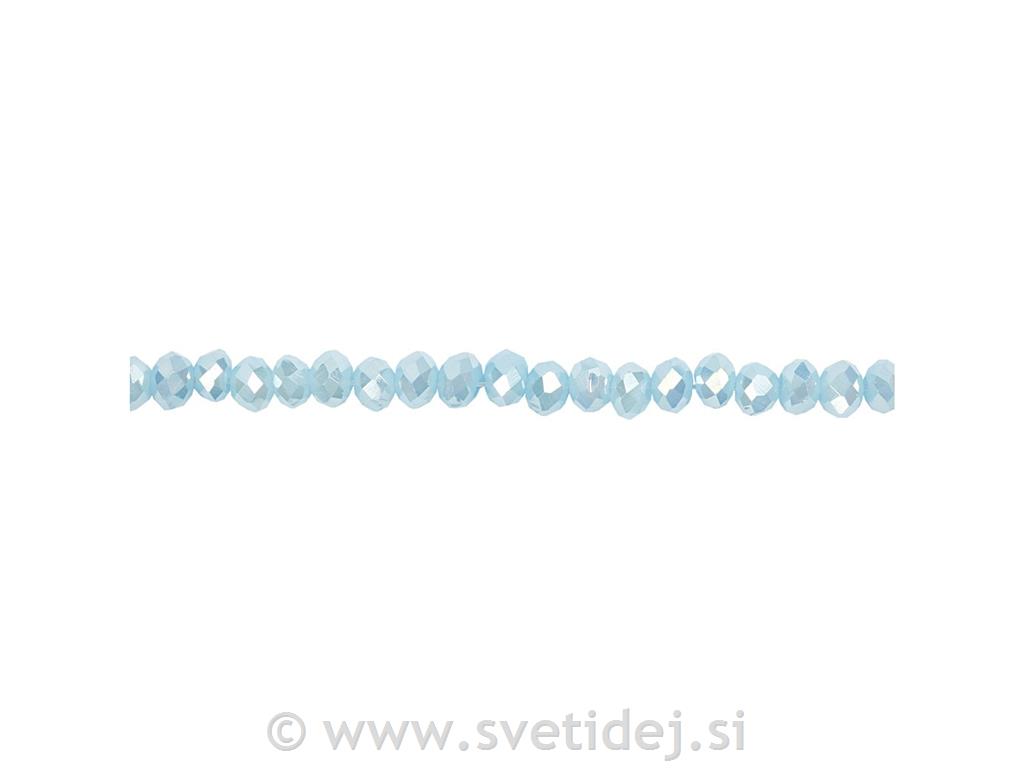 Brušene perle 3x4 mm, set 100
