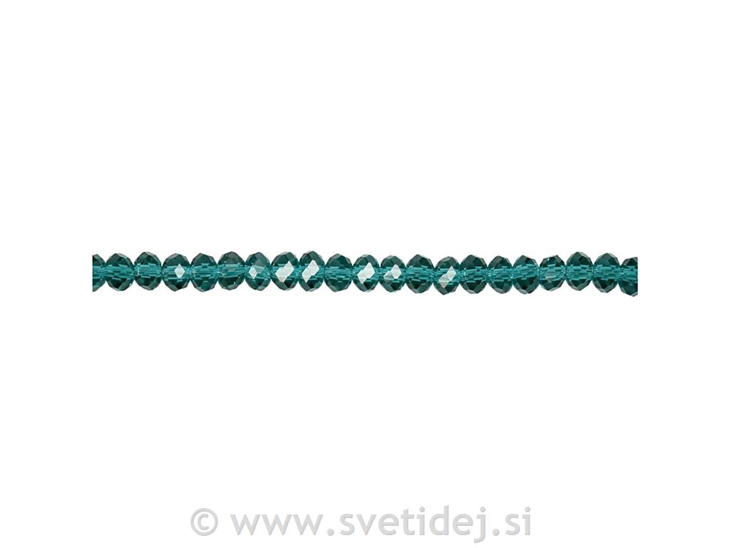 Brušene perle 3x4 mm, set 100