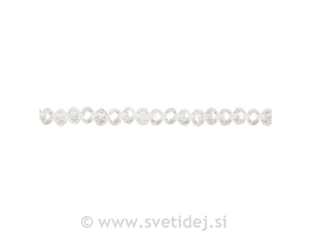 Kristalne perle 3x4 mm, set 100