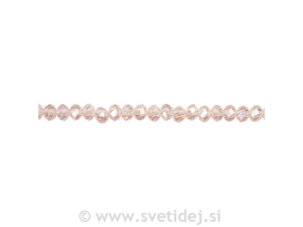 Brušene perle 3x4 mm, set 100