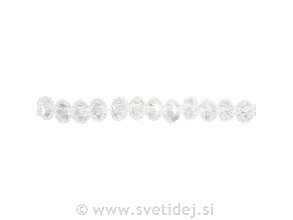 Kristalne perle 3x4 mm, set 100