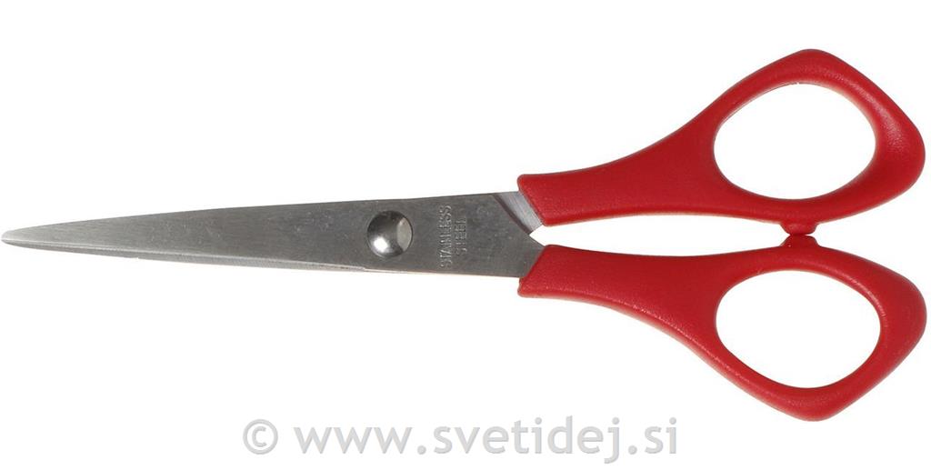 Škarje šolske za levičarje, 14 cm