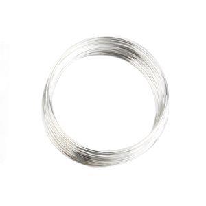 Žica za zapestnico,posrebrena, 0,8 mm,