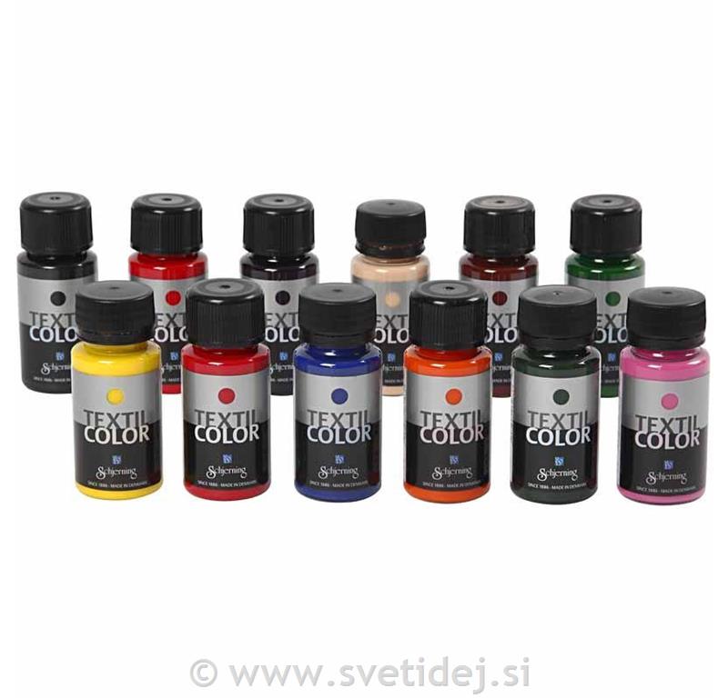 Textil Color, set 12x50 ml