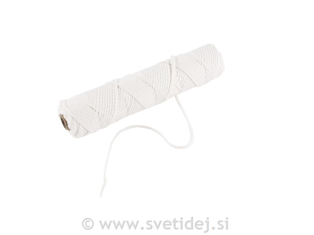 Stenj vrvica za stearin mix, 100 g, 80 m