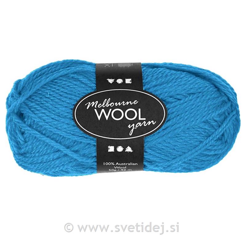 Melbourne 100% volna, modra, 50 g