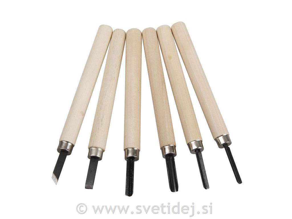 Set nožkov za les, set 6