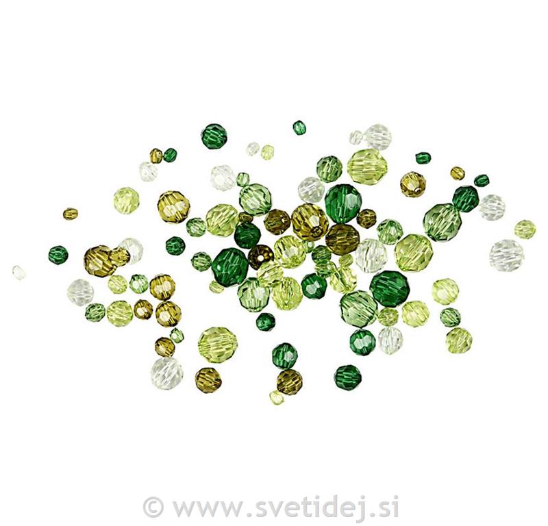 Brušene perle 4-12 mm, set 50 g
