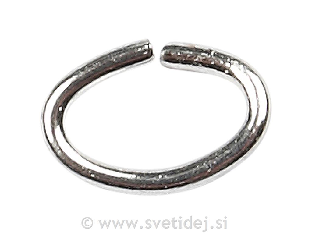Obročki ovalni, 2,5x1,8 mm, set 18