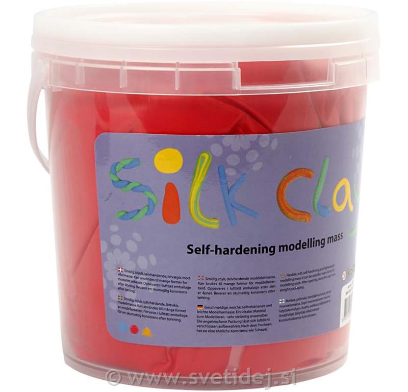 Silk Clay, rdeč, 650 g